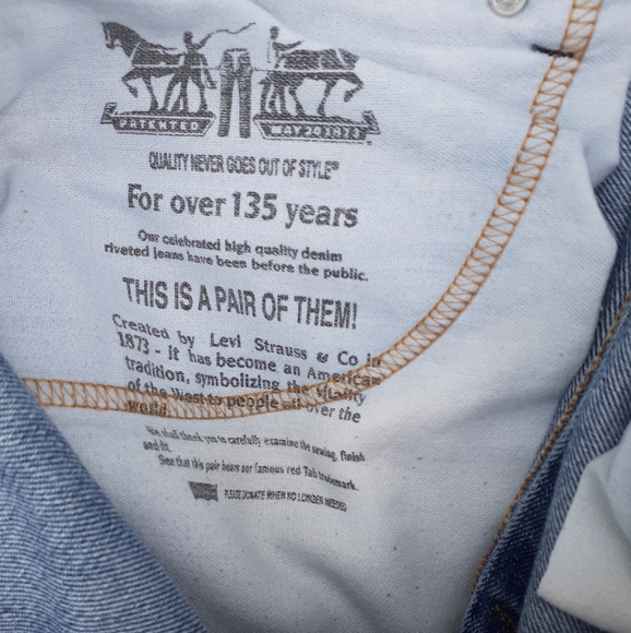 levis jeans size table